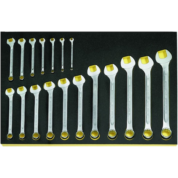 Combination Wrenchs i.TCS inlay No.TCS 13/18, 6-24MM 3/3-tray18-pcs.
